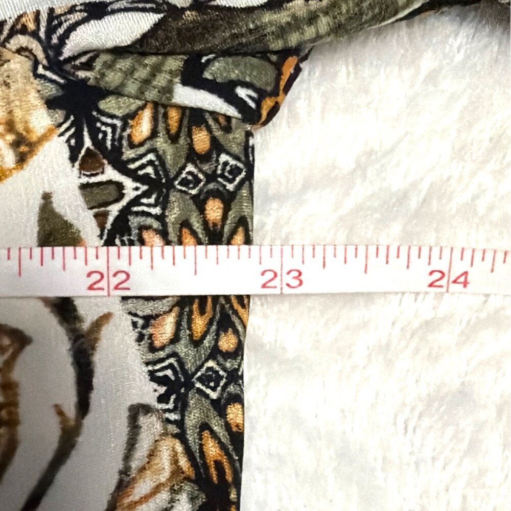 Ruby Rd. Petite PXL Womens Boho Tunic Top 3/4 Sleeve Multicolor Geometric Print - Picture 4 of 5